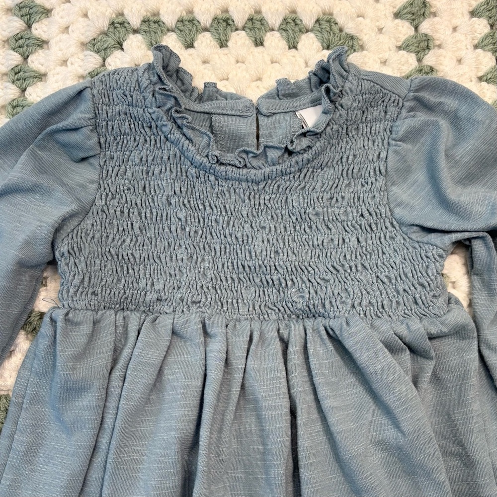 Like New Tahari Teal Baby Dress, Sz 24 M, Fit & Flare, Long Sleeve - Picture 7 of 14